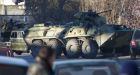 Russian troops try to seize Ukraine navy base