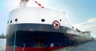 Environmentally advanced cargo ship christened in Hamilton