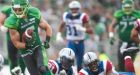 Saskatchewan Roughriders post ugly win over Alouettes