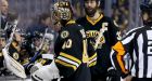 Bob Essensa, Bruins goalie coach, dresses as backup after Tuukka Rask leaves game