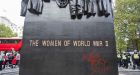 Sickening socialist activists desecrate WWII memorial on 70th anniversary of VE Day