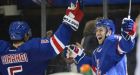 Rangers beat Caps in OT, advance to East Final