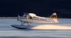 Andrew Stones jumps for his life as float plane collides with boat
