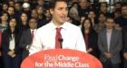 Trudeau questioned about campaign pause as platform costs come out