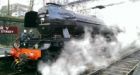 'Flying Scotsman' steam engine roars down rails once more