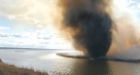 New video of St. Albert 'fire tornado' shows firefighter's dramatic escape
