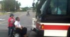 Refugee blocks Toronto bus with his wheelchair after frustrating wait