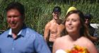 Shirtless Justin Trudeau accidentally photo bombs B.C. beach wedding